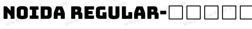 NOIDA Regular字体转换